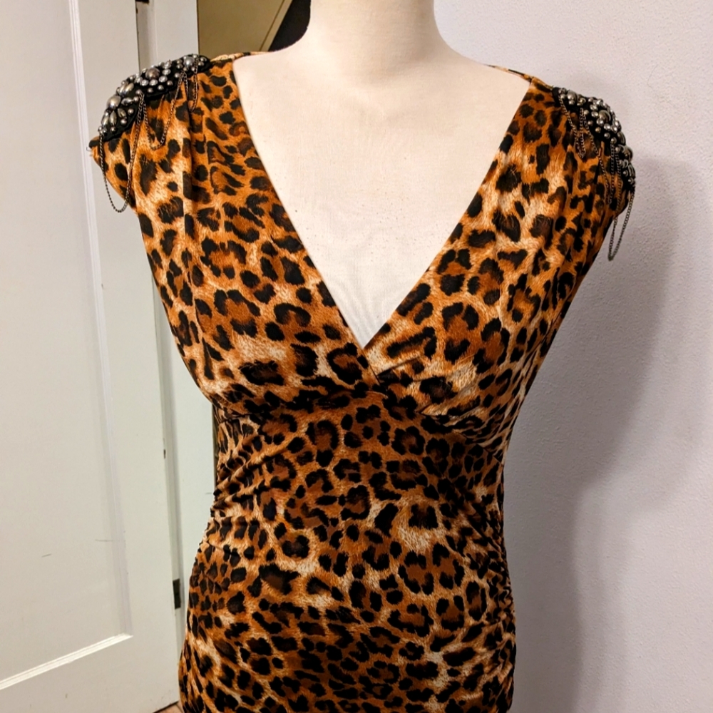 Leopard print dress